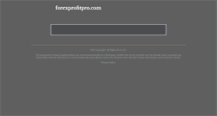 Desktop Screenshot of forexprofitpro.com